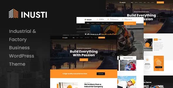 Inusti 1.0.8汉化中文版|工厂和工业制造WordPress主题
