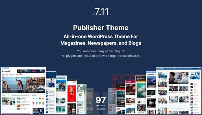 Publisher Pro 7.12.0汉化中文版|杂志报纸博客多合一WordPress主题