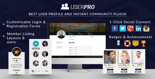 UserPro 5.1.11完美汉化中文版|社区和用户配置文件多合一WordPress插件