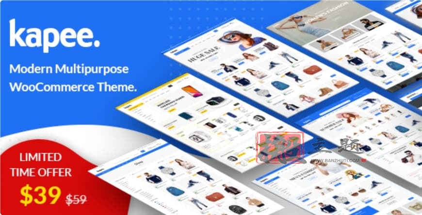 Kapee 1.6.19汉化中文版|时尚轻量WooCommerce WordPress主题模板