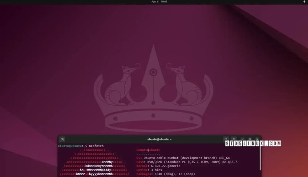Canonical今天放出Beta版Ubuntu 24.04 LTS（Noble Numbat）