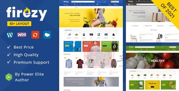 Firezy 3.1.0英文专业版|服装设计服饰电子商务WooCommerce WordPress主题模板