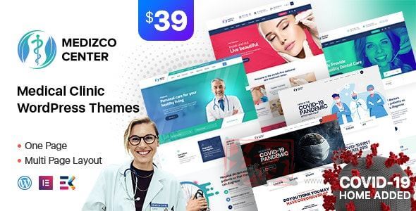 Medizco 2.4汉化中文版|医疗保健和牙科医院诊所WordPress主题模板