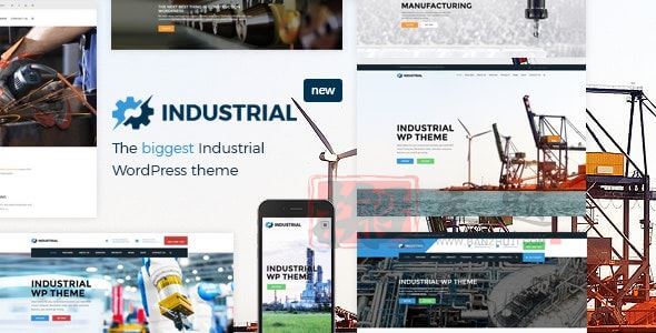 Industrial 1.8.1完美汉化中文版|工业制造工厂响应式WordPress主题模板