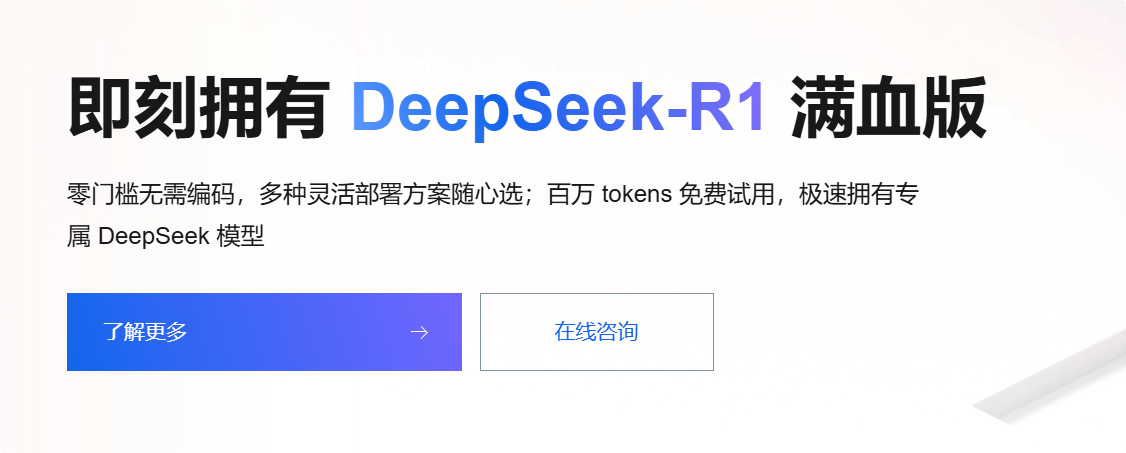 免费领取阿里云百炼AI大模型100万Tokens图文教程 安装DeepSeek-R1满血版