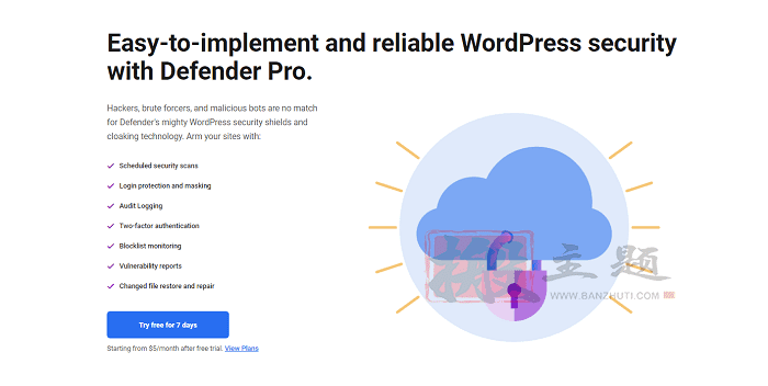 WPMU Dev Defender Pro 4.10.1完美汉化中文版|WordPress高级防火墙安全防护插件