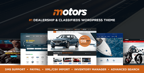 Motors 4.9.7汉化中文版|汽车销售/租赁/分类广告展示WordPress主题
