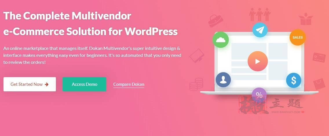 Dokan Pro 4.3.1完美汉化中文版|多供应商市场WooCommerce WordPress扩展插件