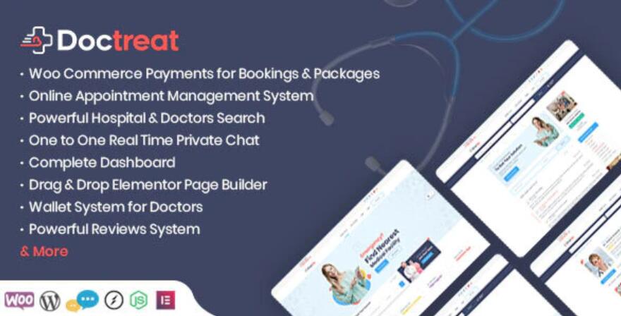 Doctreat 1.4.3汉化中文版|医生目录及医疗健康WordPress主题模板