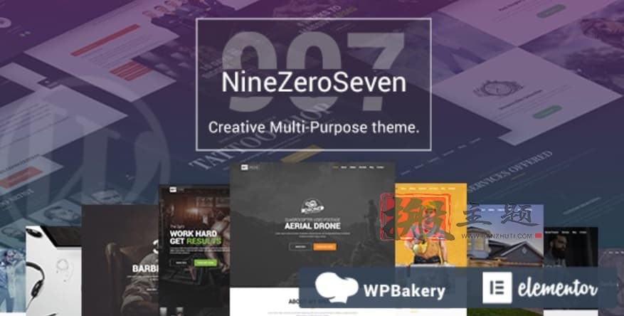 907 NineZeroSeven汉化中文版|多用途多功能企业WordPress主题介绍