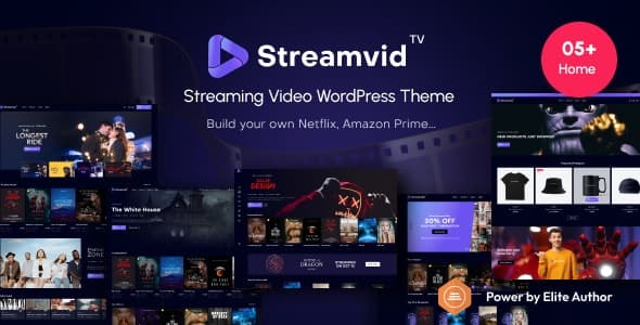 StreamVid 5.1.1汉化中文版|WordPress视频电视剧直播主题