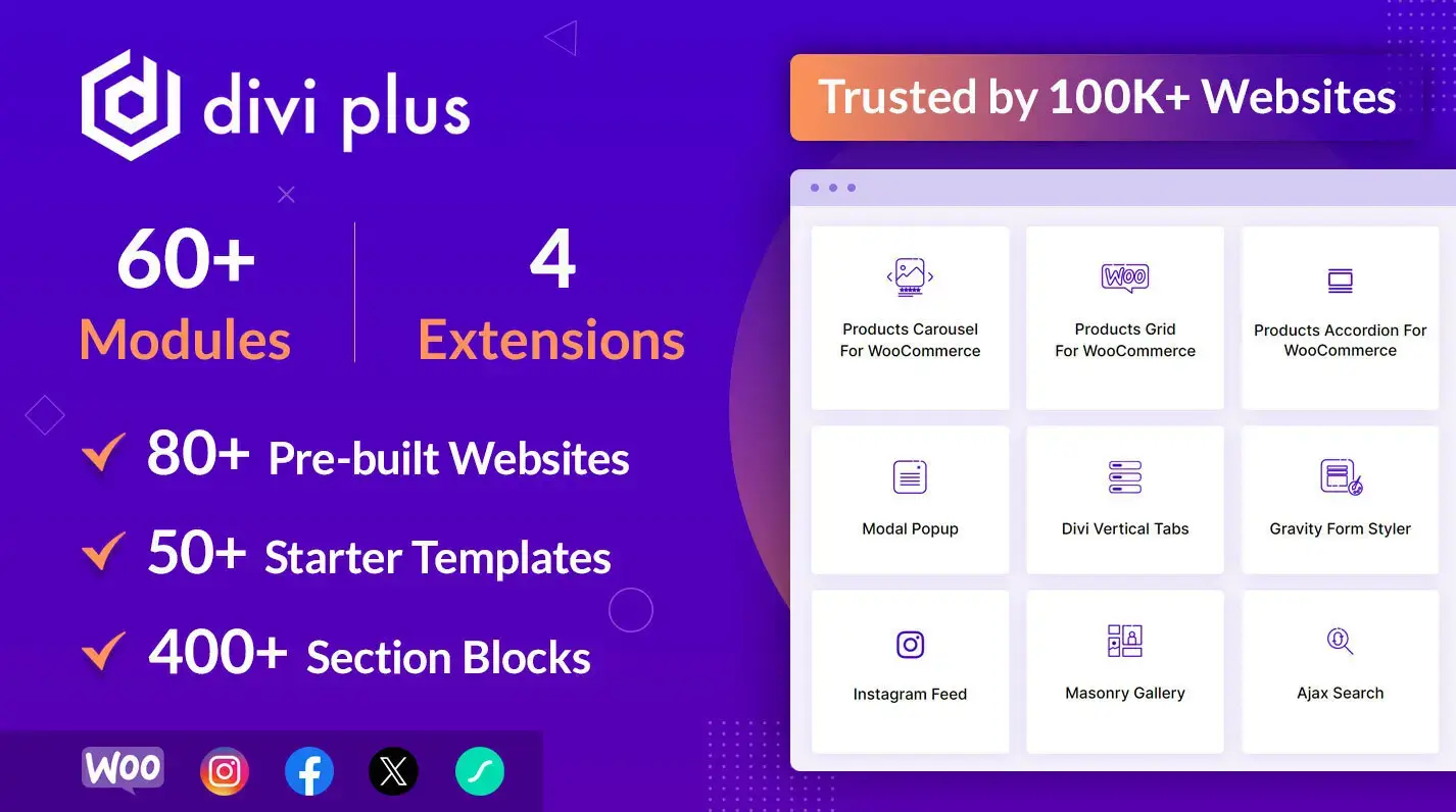 Divi Plus 1.18.0完美汉化中文版|Divi主题扩展功能模板包WordPress插件
